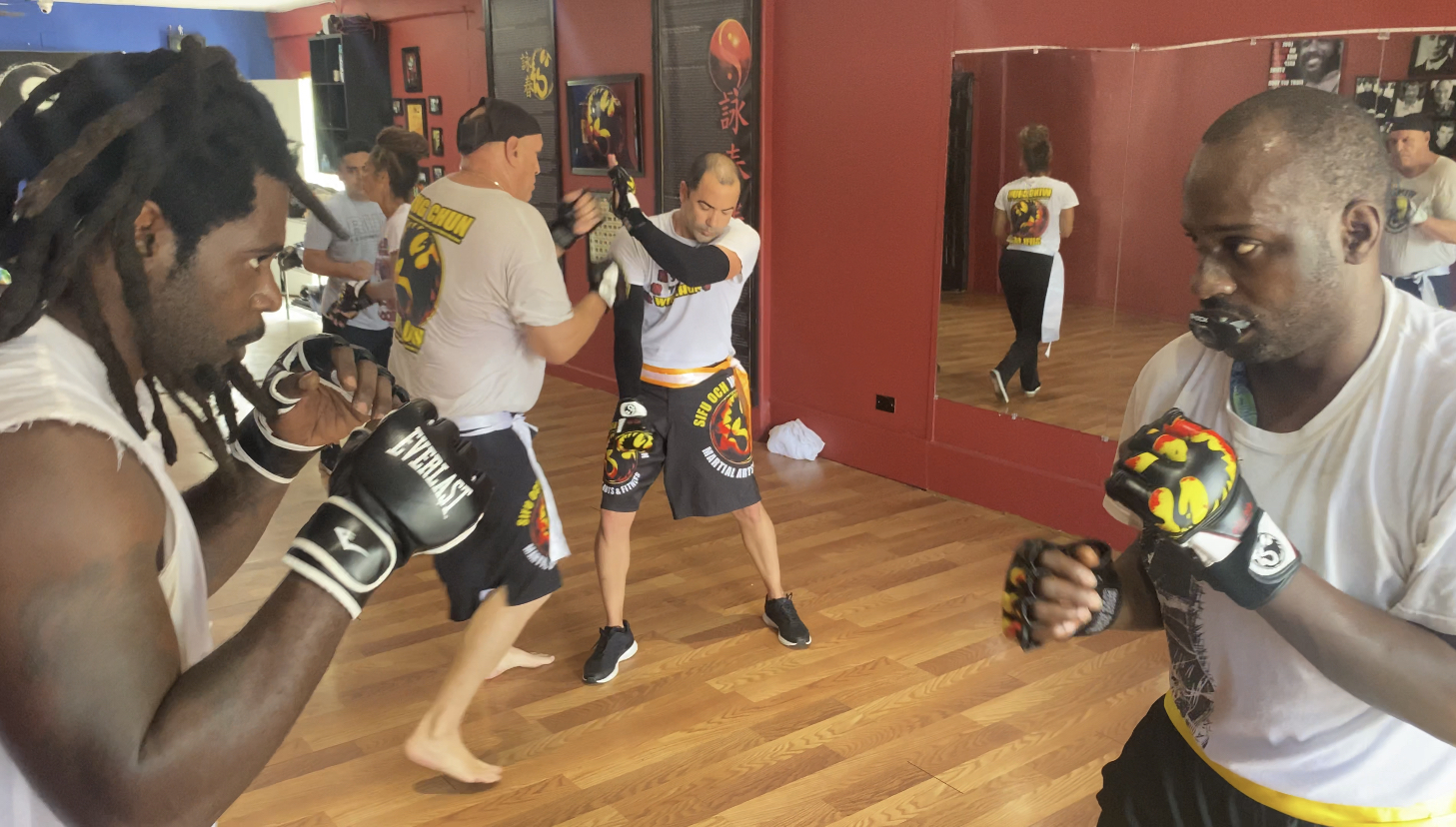 Light Sparring during Martial Arts Class