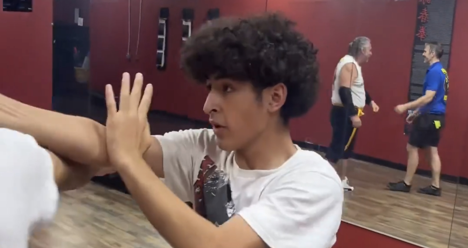 Teenager in Martial Arts class at Tampa Wing Chun Kung Fu